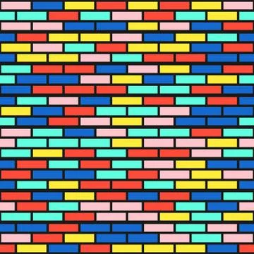 Colorful bright seamless pattern Stock Illustration