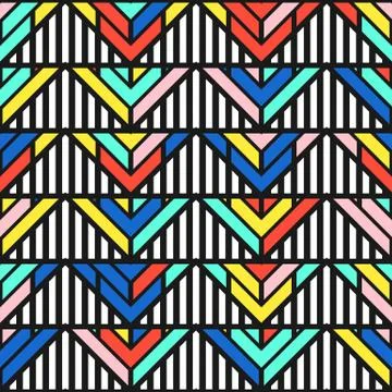 Colorful bright seamless pattern Stock Illustration