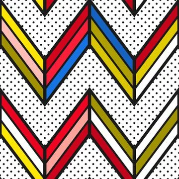 Colorful bright seamless pattern Stock Illustration