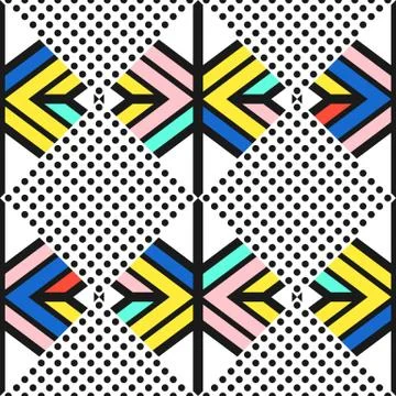 Colorful bright seamless pattern Stock Illustration