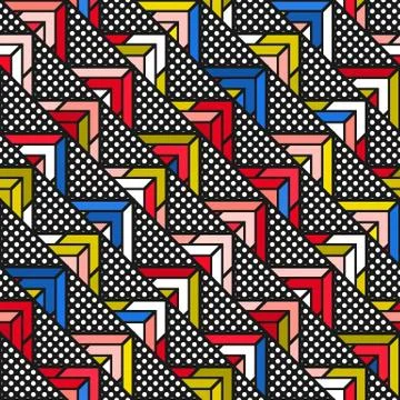 Colorful bright seamless pattern Stock Illustration