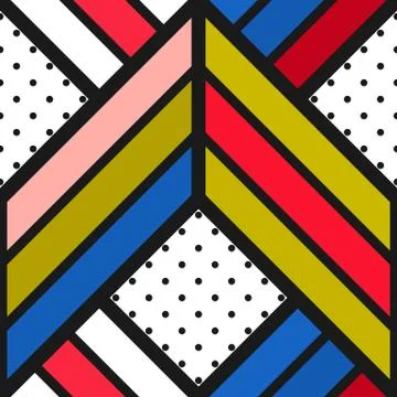 Colorful bright seamless pattern Illustrazione stock