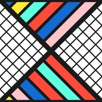 Colorful bright seamless pattern Illustrazione stock
