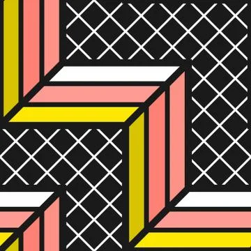 Colorful bright seamless pattern Stock Illustration