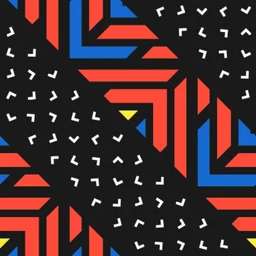 Colorful bright seamless pattern Stock Illustration