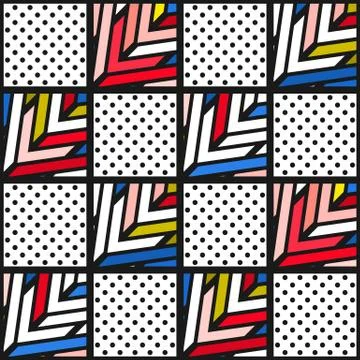 Colorful bright seamless pattern Illustrazione stock