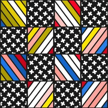 Colorful bright seamless pattern Stock Illustration