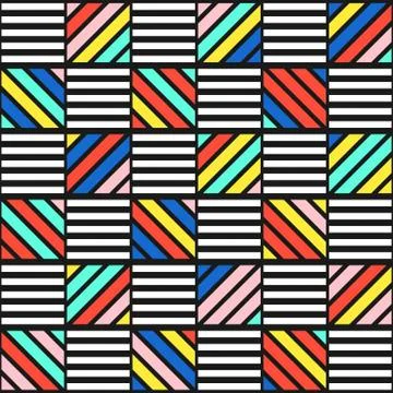 Colorful bright seamless pattern Illustrazione stock
