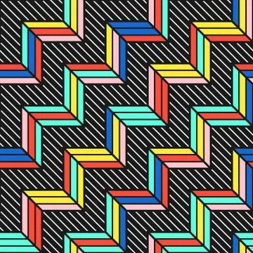 Colorful bright seamless pattern Stock Illustration