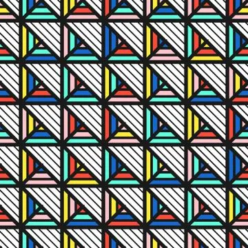 Colorful bright seamless pattern Stock Illustration