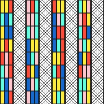 Colorful bright seamless pattern Stock Illustration