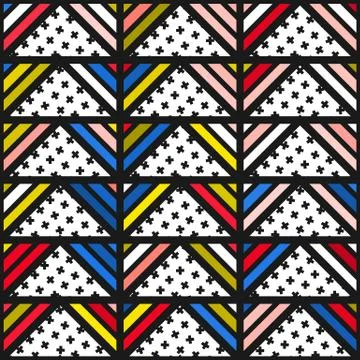 Colorful bright seamless pattern Stock Illustration