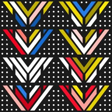 Colorful bright seamless pattern Stock Illustration