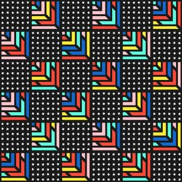 Colorful bright seamless pattern Stock Illustration