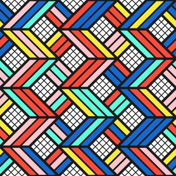 Colorful bright seamless pattern Illustrazione stock