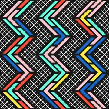 Colorful bright seamless pattern Stock Illustration