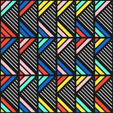 Colorful bright seamless pattern Stock Illustration