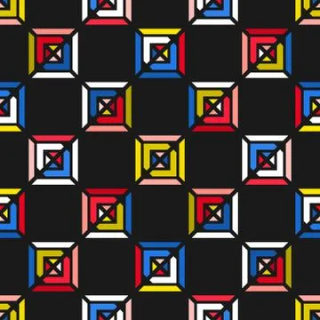 Colorful bright seamless pattern Stock Illustration
