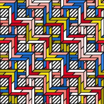 Colorful bright seamless pattern Stock Illustration