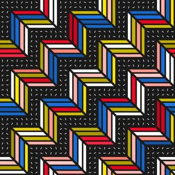 Colorful bright seamless pattern Stock Illustration