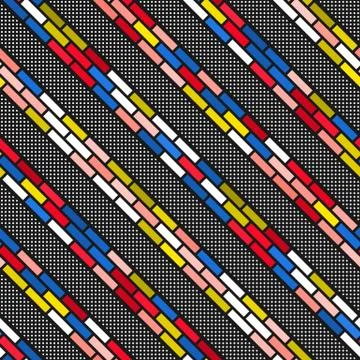 Colorful bright seamless pattern Illustrazione stock