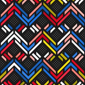 Colorful bright seamless pattern Stock Illustration