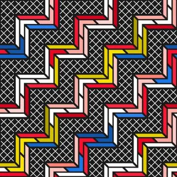 Colorful bright seamless pattern Stock Illustration