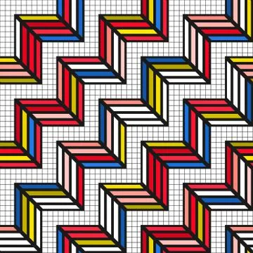 Colorful bright seamless pattern Stock Illustration