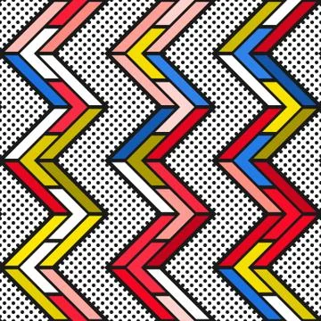 Colorful bright seamless pattern Stock Illustration