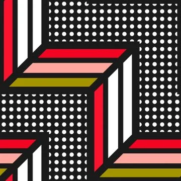 Colorful bright seamless pattern Stock Illustration