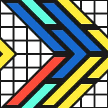 Colorful bright seamless pattern Stock Illustration