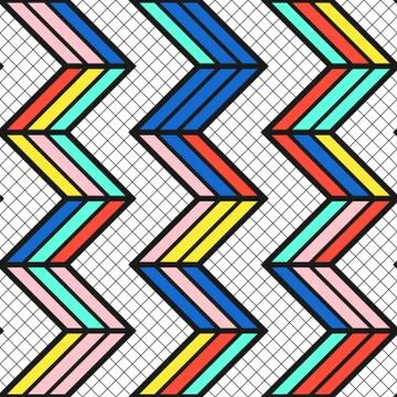 Colorful bright seamless pattern Stock Illustration