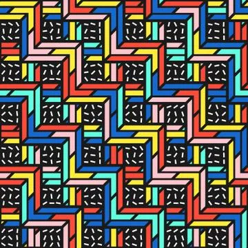 Colorful bright seamless pattern Stock Illustration