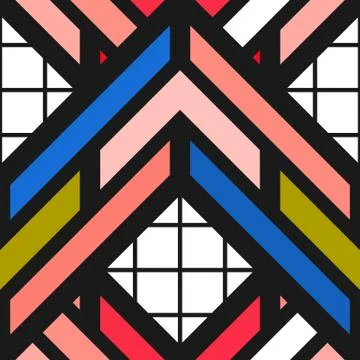 Colorful bright seamless pattern Stock Illustration