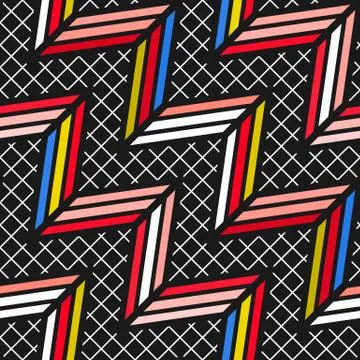 Colorful bright seamless pattern Stock Illustration