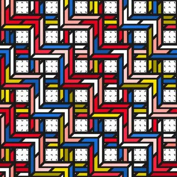 Colorful bright seamless pattern Stock Illustration