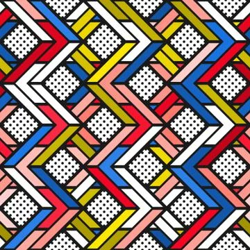 Colorful bright seamless pattern Stock Illustration