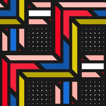 Colorful bright seamless pattern Illustrazione stock