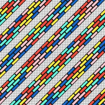 Colorful bright seamless pattern Stock Illustration