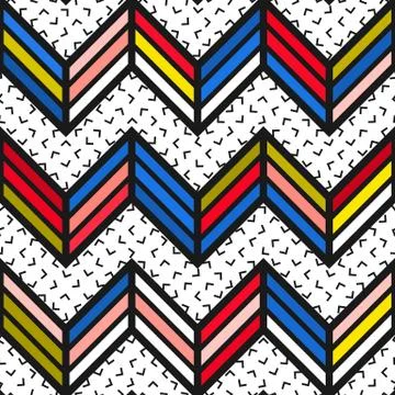 Colorful bright seamless pattern Stock Illustration