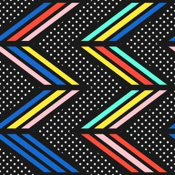 Colorful bright seamless pattern Stock Illustration