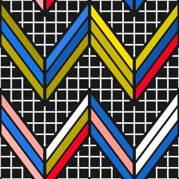 Colorful bright seamless pattern Stock Illustration