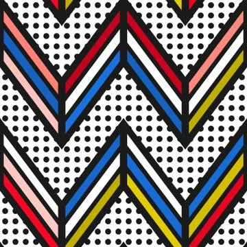 Colorful bright seamless pattern Stock Illustration