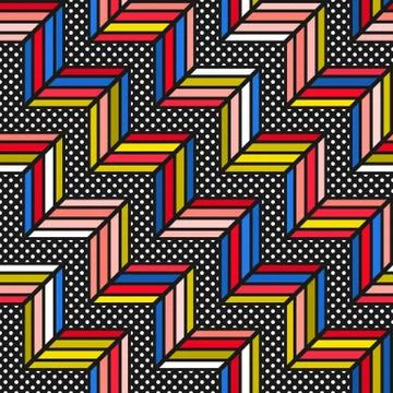 Colorful bright seamless pattern Stock Illustration