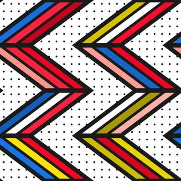 Colorful bright seamless pattern Stock Illustration