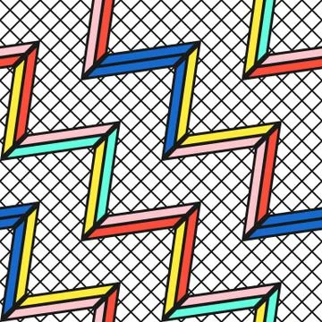 Colorful bright seamless pattern Illustrazione stock