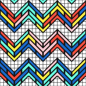 Colorful bright seamless pattern Stock Illustration