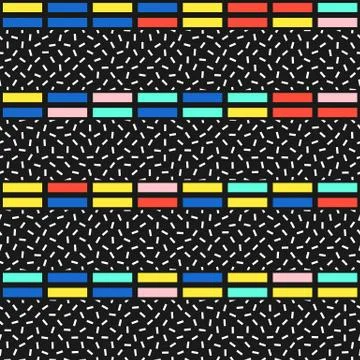 Colorful bright seamless pattern Stock Illustration