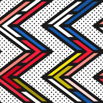 Colorful bright seamless pattern Stock Illustration