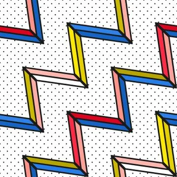 Colorful bright seamless pattern Stock Illustration